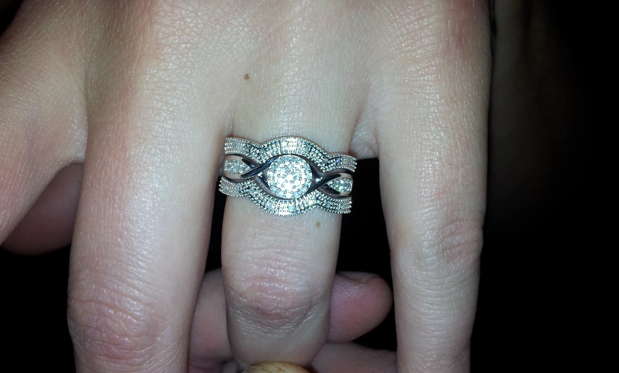 Engagement ring close-up