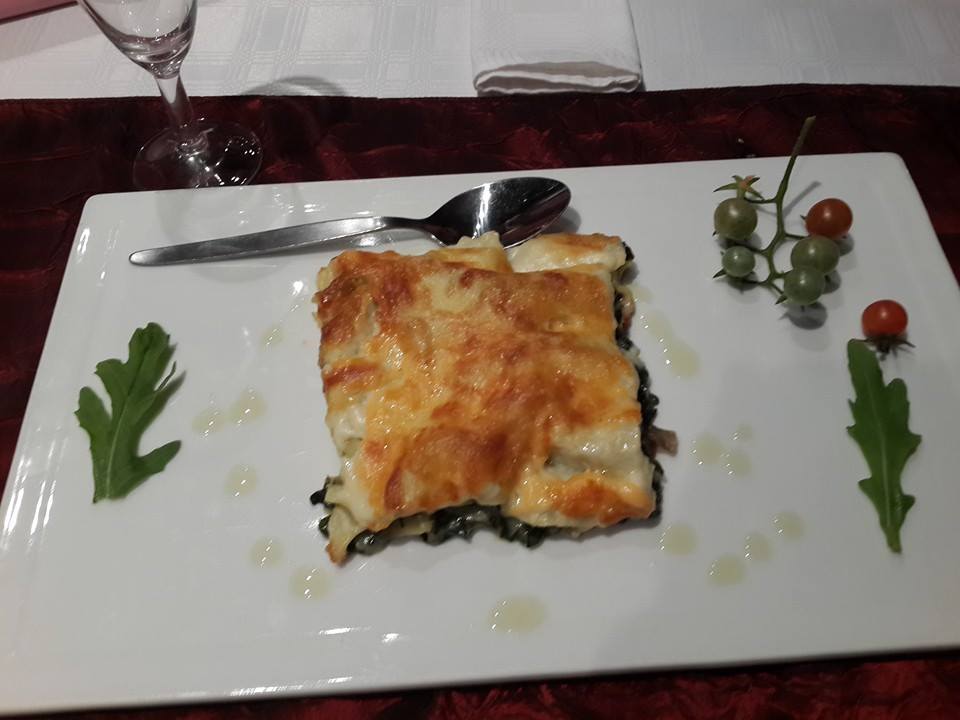 Spinach and feta lasagna