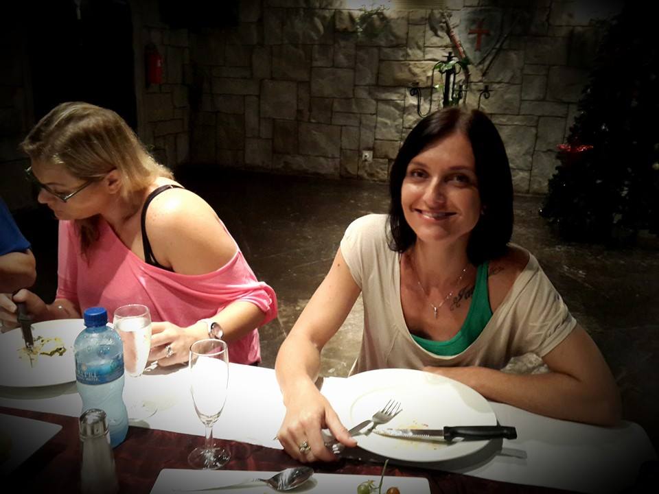 Candid shots of the bride and guests enjoying the tasting experience